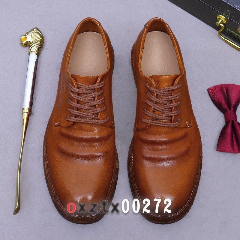  легкий . лошадь кожа натуральная кожа ручная работа Goodyear производства закон мужской Британия способ телячья кожа обувь кожа низ Work обувь 