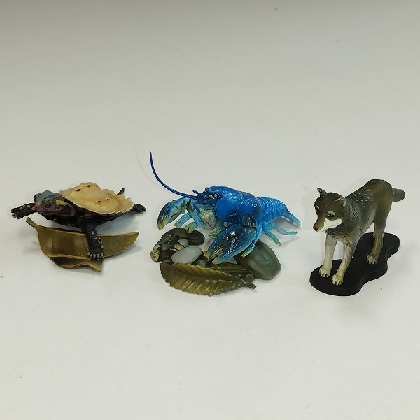 mK934b [ суммировать ] еженедельный японский натуральный память предмет животное сборник фигурка все 50 вид + Japan рак синий серебряный .ryu поплавок .uyamagame. body | H