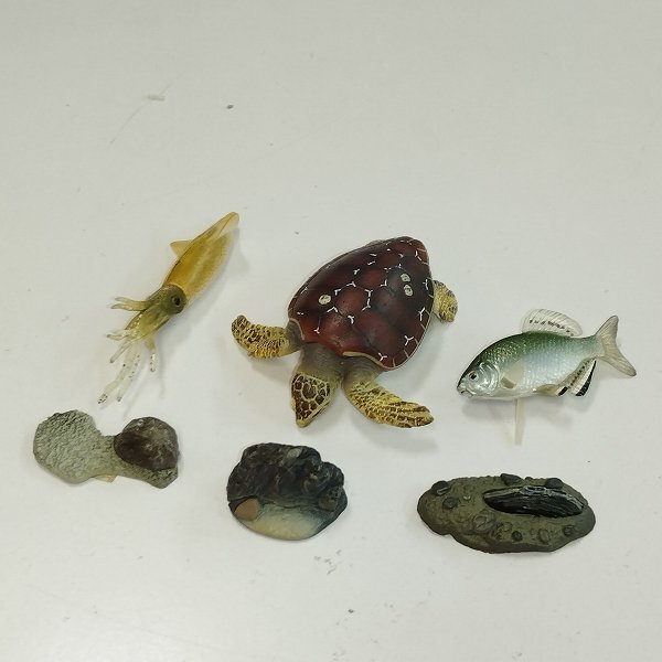 mK934b [ суммировать ] еженедельный японский натуральный память предмет животное сборник фигурка все 50 вид + Japan рак синий серебряный .ryu поплавок .uyamagame. body | H