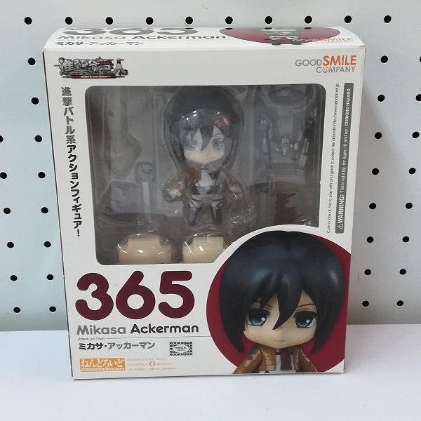 mY725a [人気] ねんどろいど 進撃の巨人 365 ミカサ・アッカーマン | F_画像1