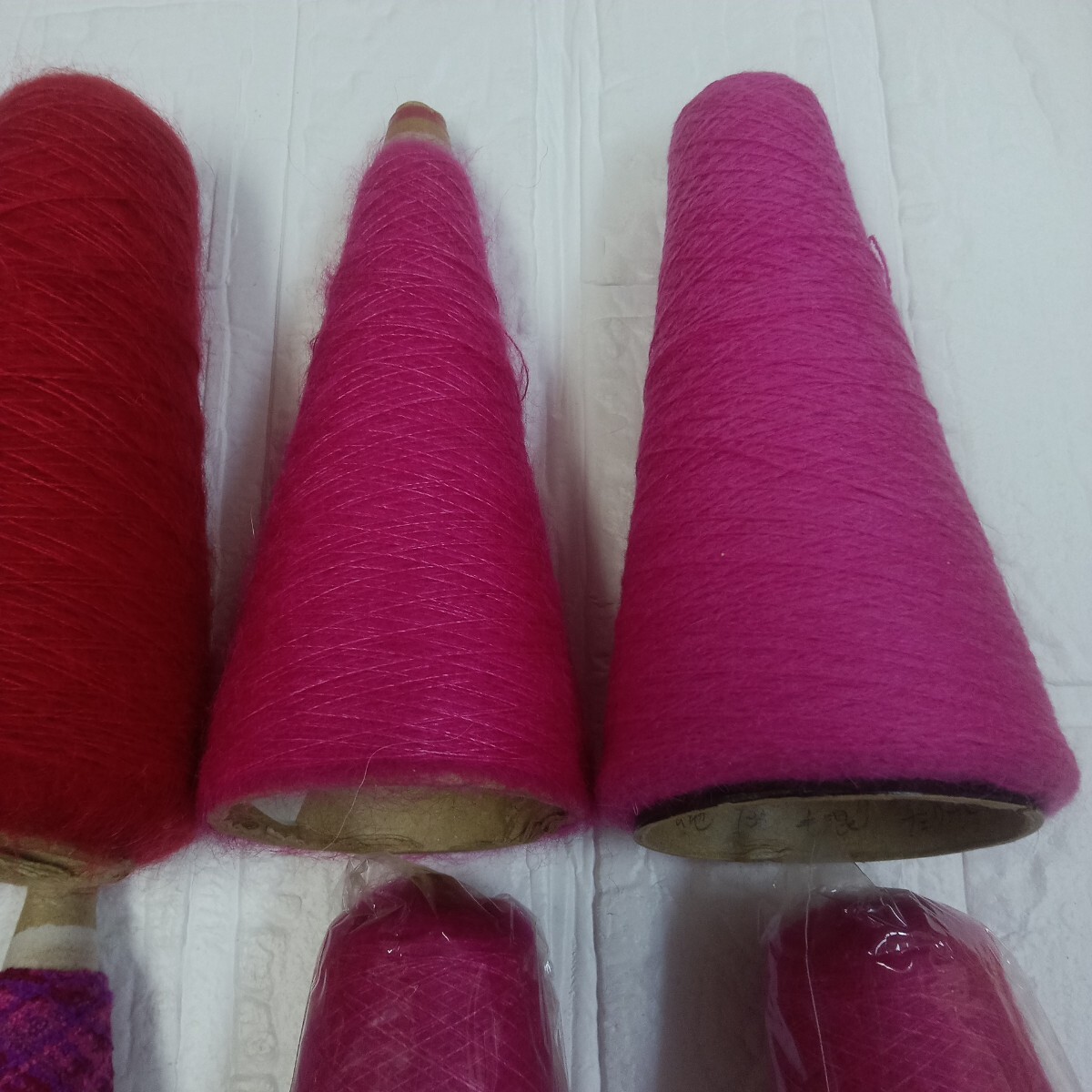 100円〜 A8 毛糸 手芸材料 編み物■吉田の糸*他 コーン毛糸・まとめてセット_画像4