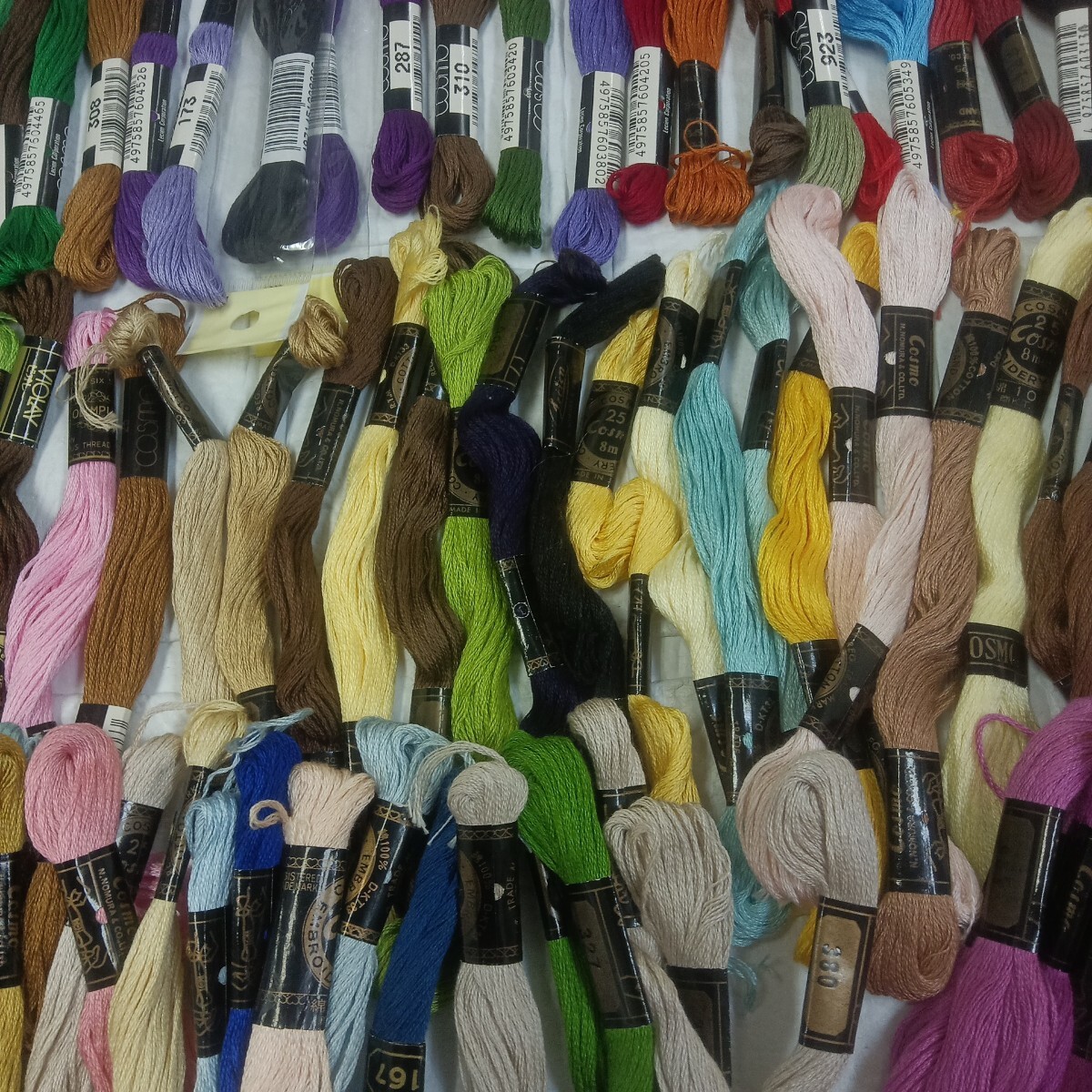 100円〜 1 手芸材料 ハンドメイド材料■コスモ*他・刺繍 刺しゅう糸 まとめてセット_画像6