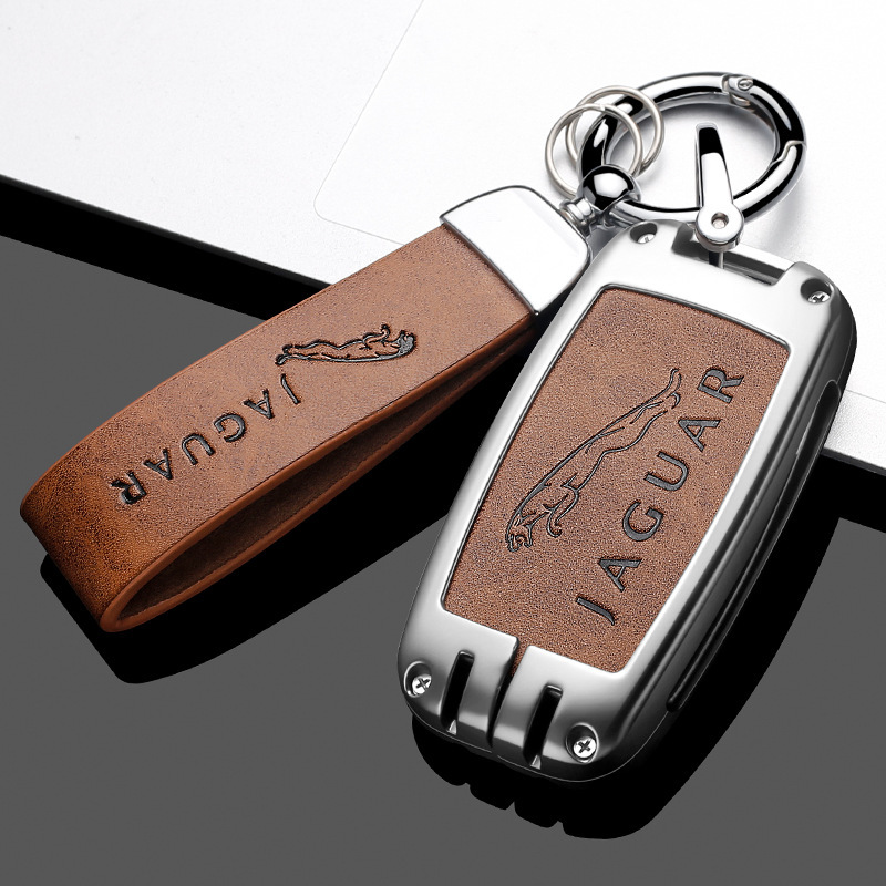 ★新品★ジャガー★亜鉛合金(超合金)製 キーレス リモコンキー リモコンケース カバー XE/XF/F PACE/E PACE/E/Fペイスブラウン_画像2