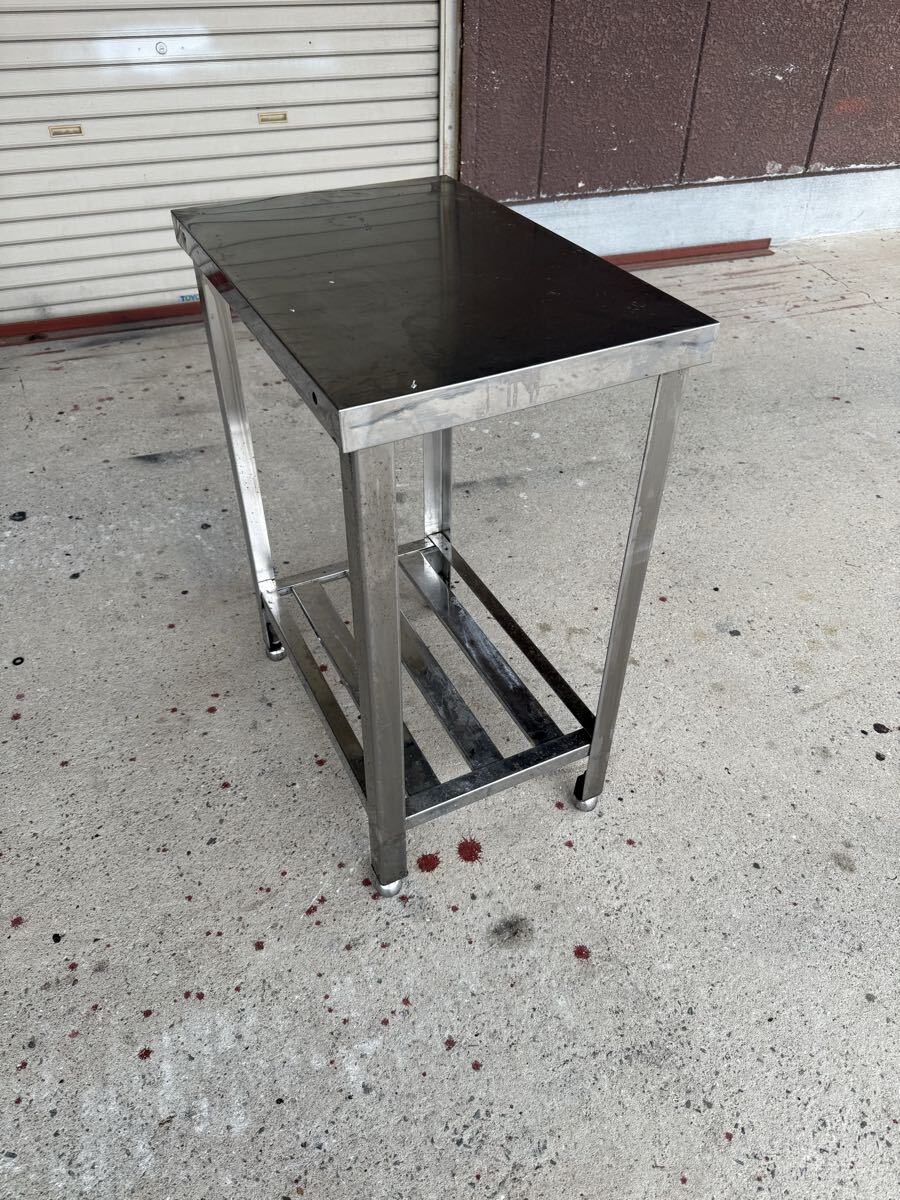 ★税込送料無料★ 業務用 ステンレス作業台 調理台 作業台 スキマ台 飲食店 400×600×800 厨房機器 板金_画像1