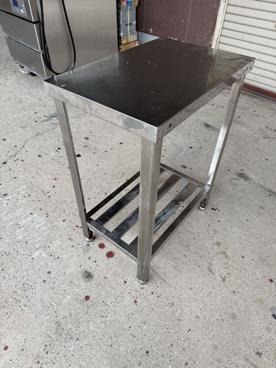 ★税込送料無料★ 業務用 ステンレス作業台 調理台 作業台 スキマ台 飲食店 400×600×800 厨房機器 板金_画像2