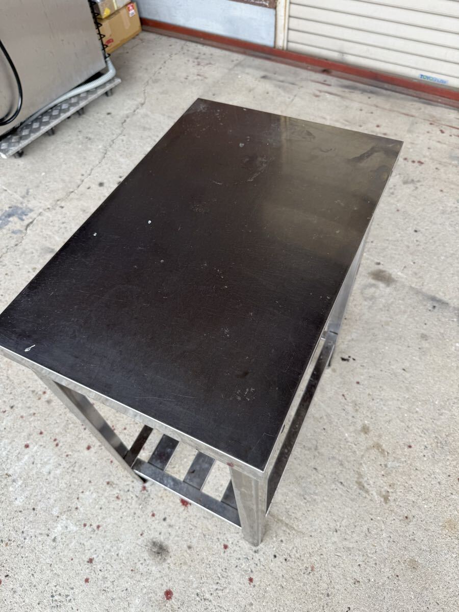 ★税込送料無料★ 業務用 ステンレス作業台 調理台 作業台 スキマ台 飲食店 400×600×800 厨房機器 板金_画像3
