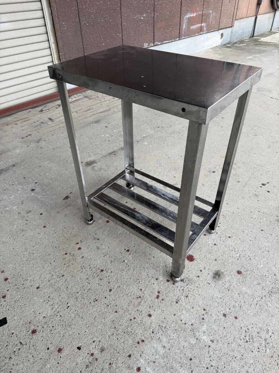 ★税込送料無料★ 業務用 ステンレス作業台 調理台 作業台 スキマ台 飲食店 400×600×800 厨房機器 板金_画像5