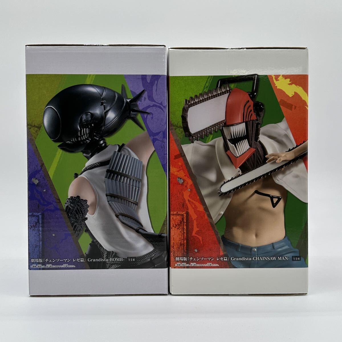 【未開封】劇場版チェンソーマン レゼ編 grandista チェンソーマン チェンソーの悪魔 デンジ ボム BOM フィギュア 2種セット_画像1