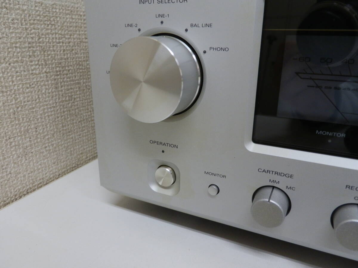 [LUXMAN] ラックスマン プリメインアンプ L-505uX リモコン付 音出し動作確認済_画像3