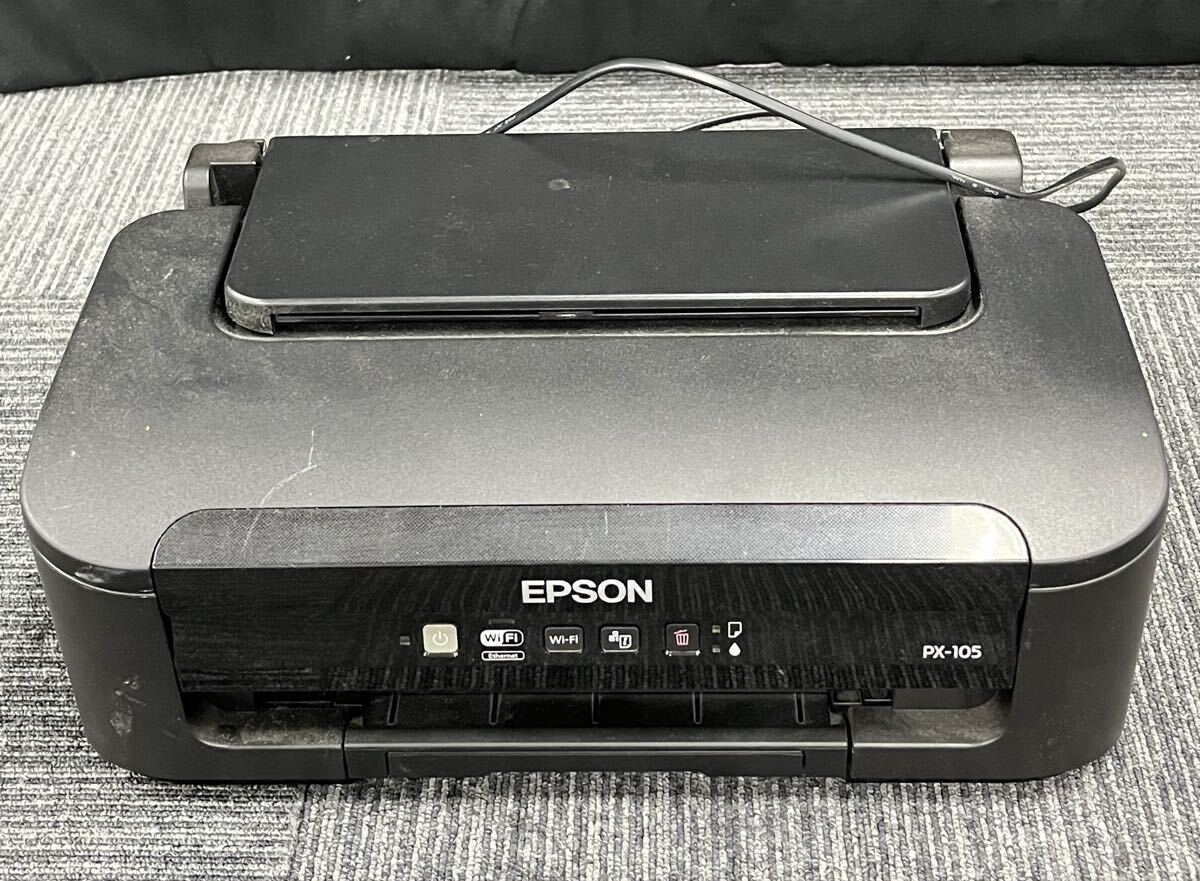 杉本 11月 No.219 EPSON エプソン インクジェットプリンター PX-105 2015年製 B531A 通電確認済 動作未確認 _画像1