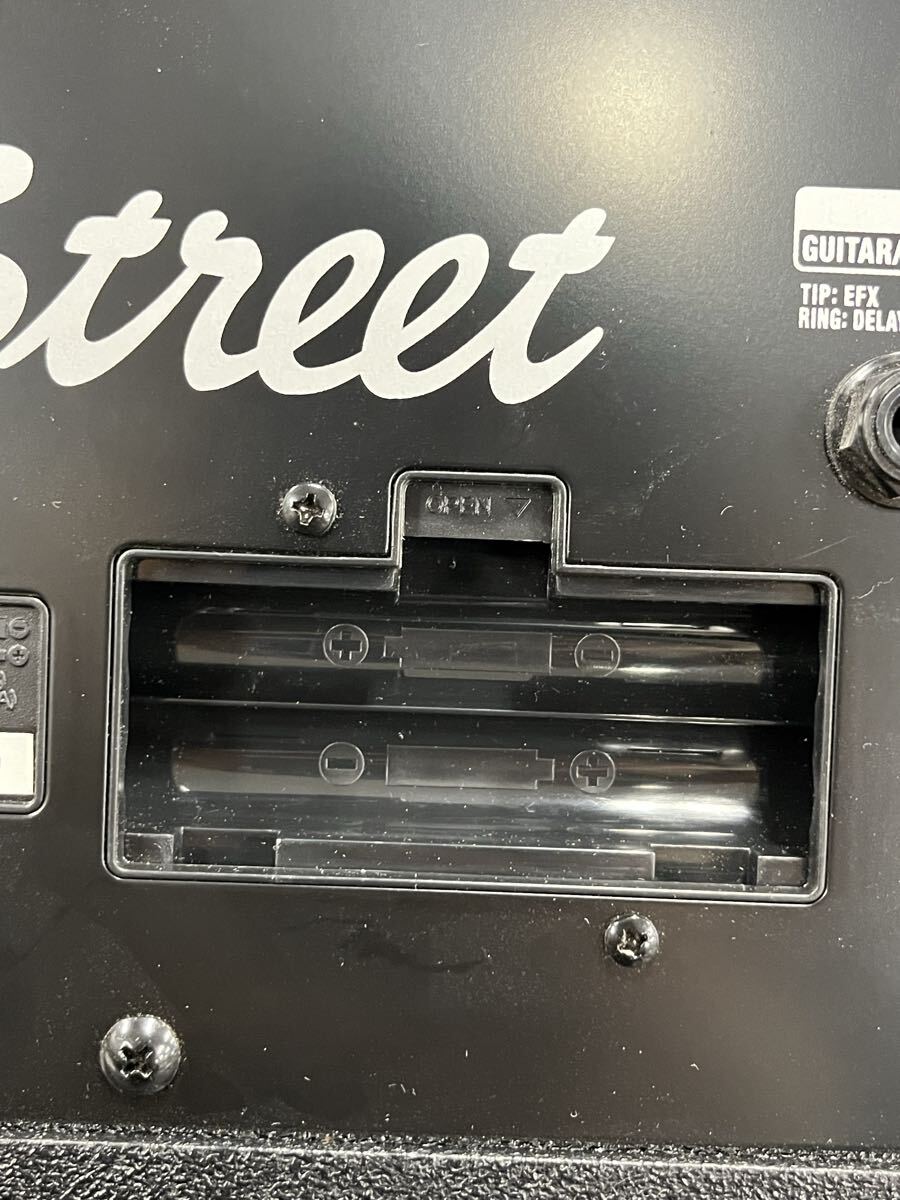 森岡 11月 No.189 Roland ローランド アンプ CUBE Street マイク 接続コード付 通電動作確認済 _画像8