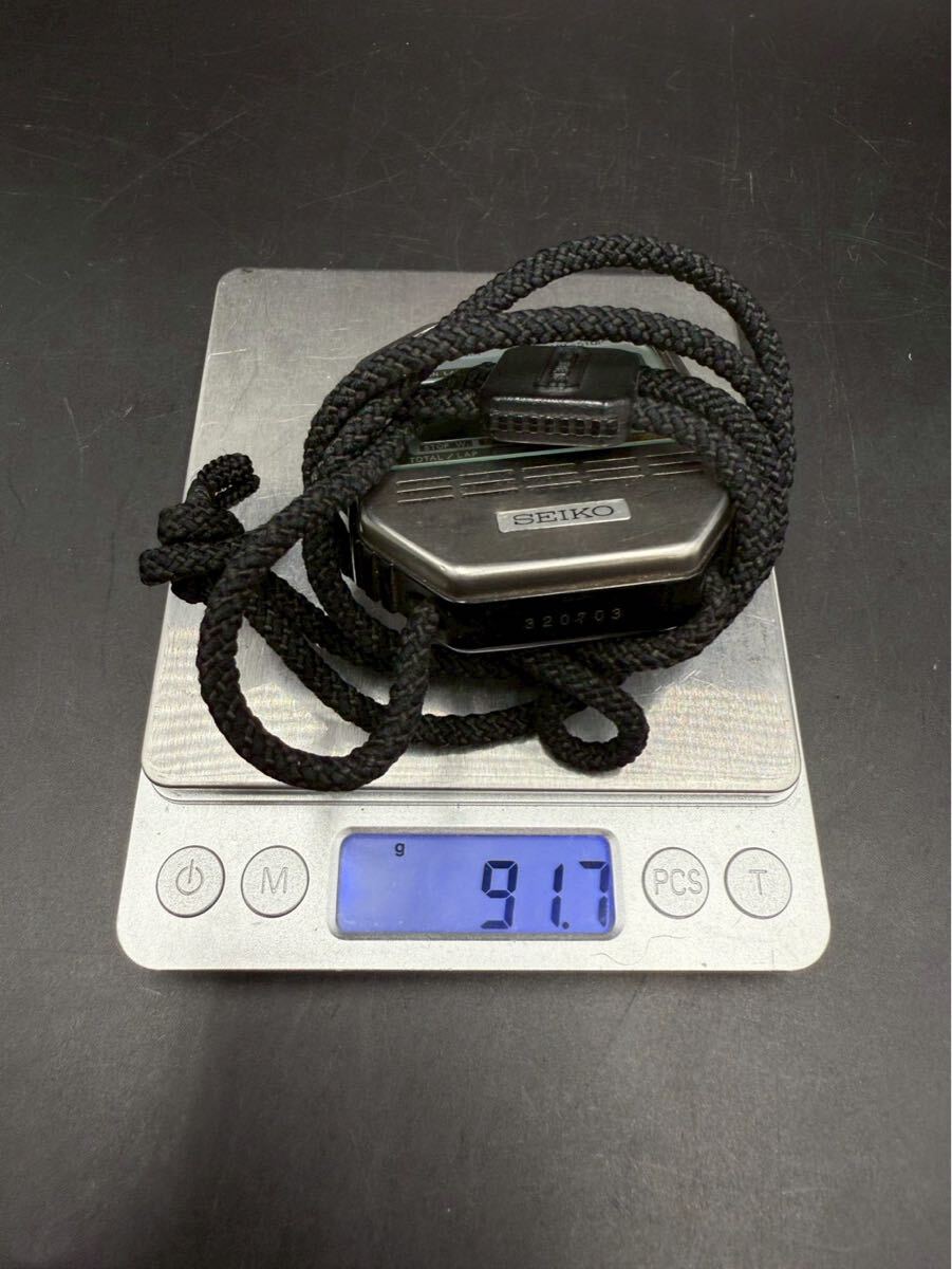 森岡　11月　No.161 SEIKO セイコー ストップウォッチ　S021-5000T デジタル　陸上　タイマー　ラップタイム　稼働なし　傷あり_画像9