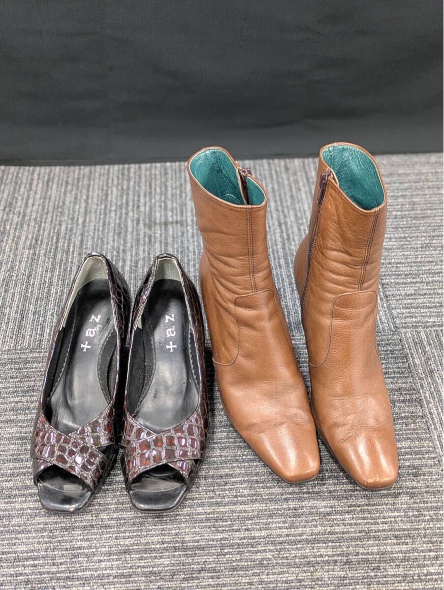 ② 伊集　11月　No.36 レディース　シューズ　2足　まとめ　Chloe クロエ　ブーツ　35 1/2 +az パンプス　22 1/2 くつ　汚れ剥がれあり_画像1