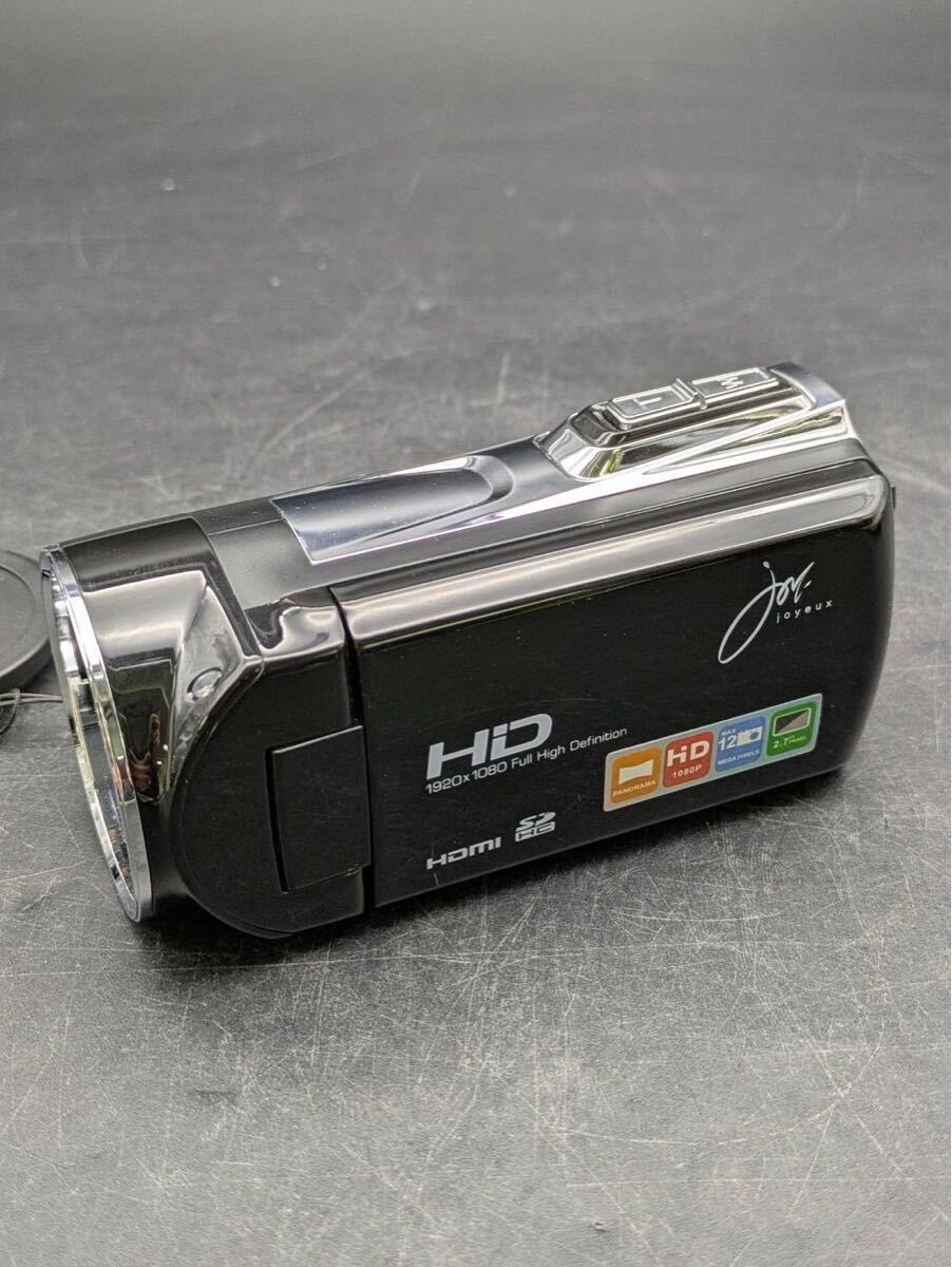 武井　11月　No.50 Joyeux ジョワイユ　ビデオカメラ　JOY-5162BK デジタル　ブラック　バッテリーなし　通電動作未確認　傷あり_画像3