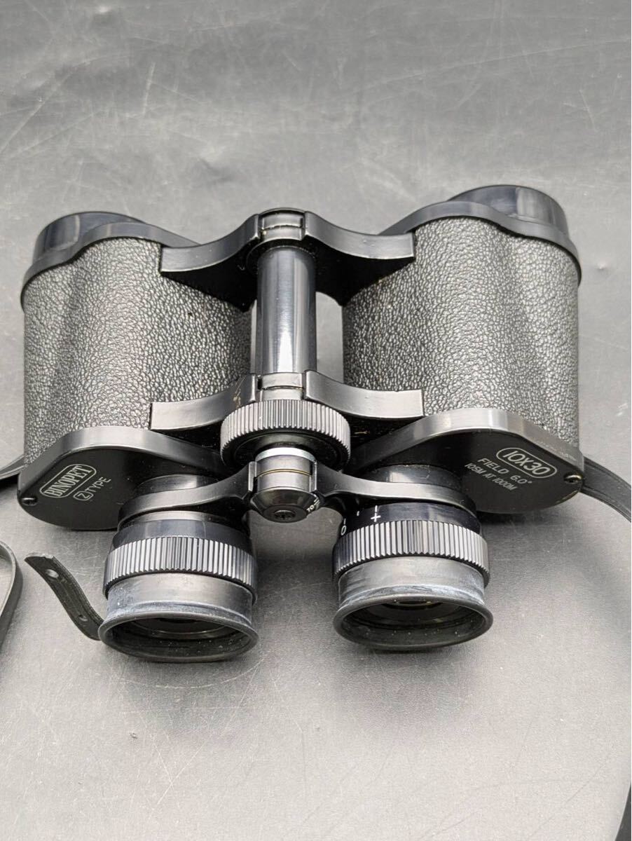武井　11月　No.11 双眼鏡　BINOPET 10x30 Z TYPE Field 6.0° 105M AT 1000M アウトドア　ケース付き　レンズ内・ボディ汚れあり_画像5