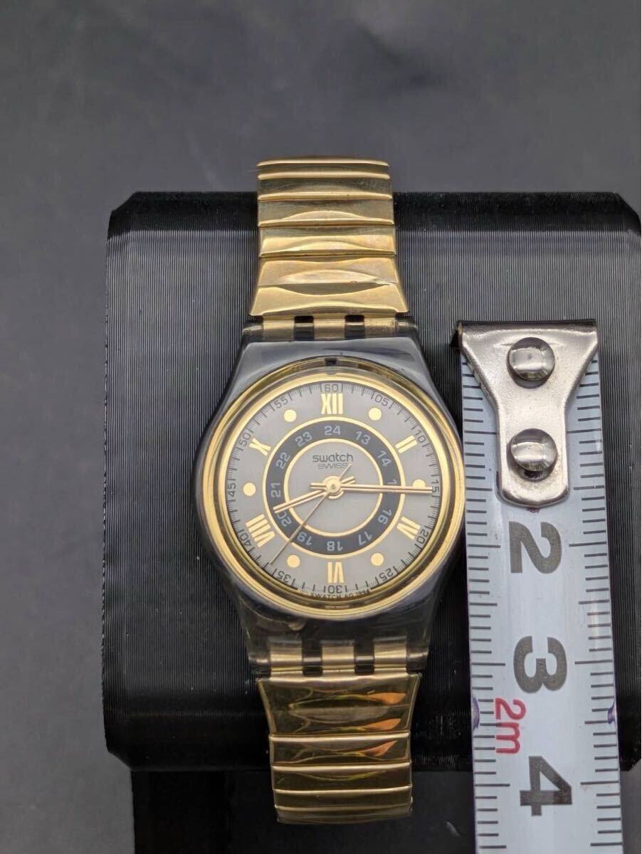 夏本　11月　No.42 Swatch スウォッチ 腕時計　637 9003 クォーツ　3針　稼働なし　ファッション　ウォッチ　汚れ傷あり_画像7