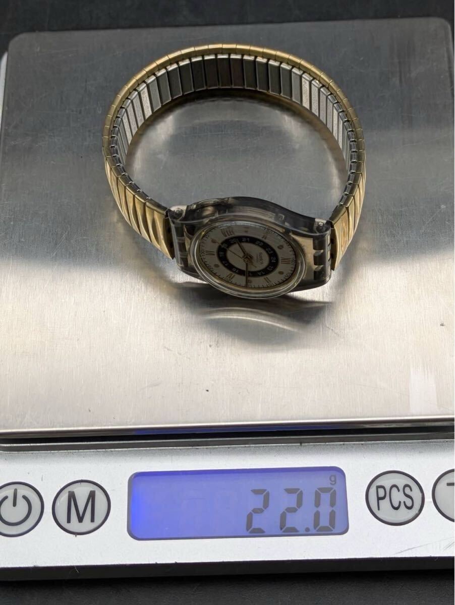 夏本　11月　No.42 Swatch スウォッチ 腕時計　637 9003 クォーツ　3針　稼働なし　ファッション　ウォッチ　汚れ傷あり_画像9