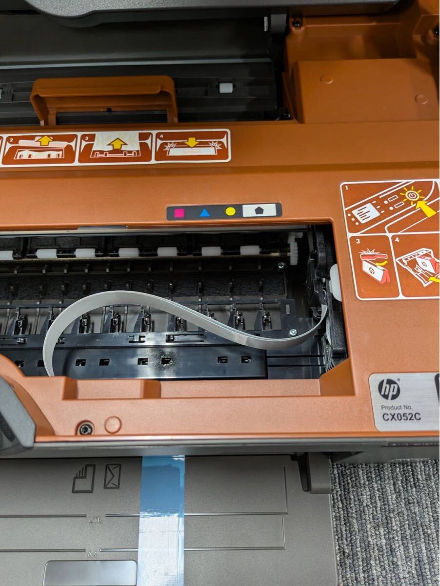 武井　11月　No.152 hp インクジェットプリンター 複合機　Deskjet 3520 傷あり　インクなし　箱付き　通電確認済み　_画像5