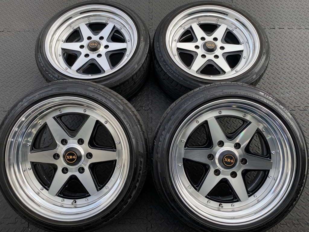 深リム段リム ファブレス ヴァローネ XR-6 139.7 9J+25 ロンシャン ハイエース 200 レジアス ワイド 標準 S-GL DX エセックス KB 2ピース_画像1