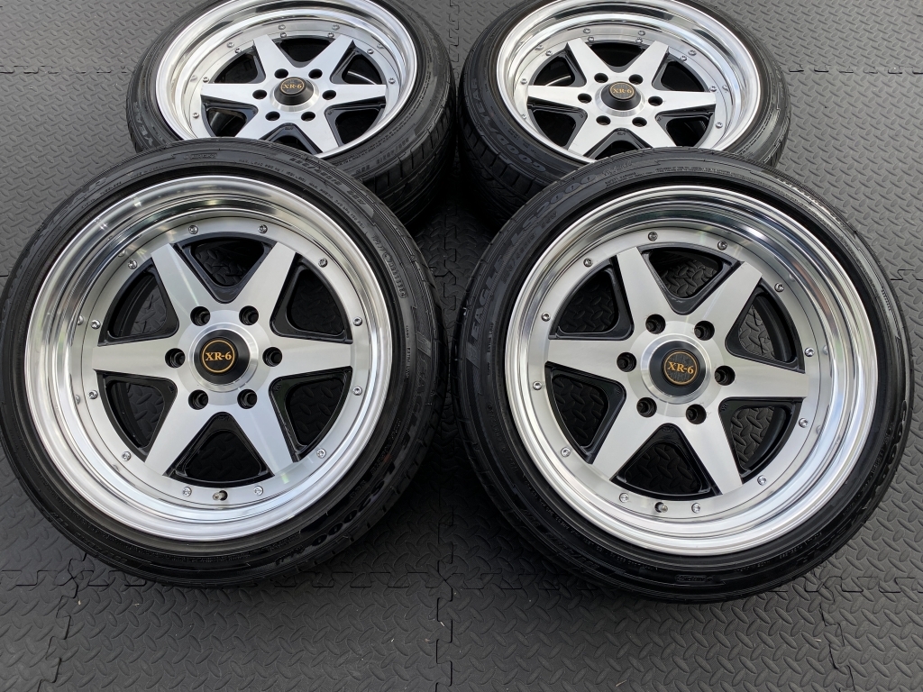 深リム段リム ファブレス ヴァローネ XR-6 139.7 9J+25 ロンシャン ハイエース 200 レジアス ワイド 標準 S-GL DX エセックス KB 2ピース_画像2