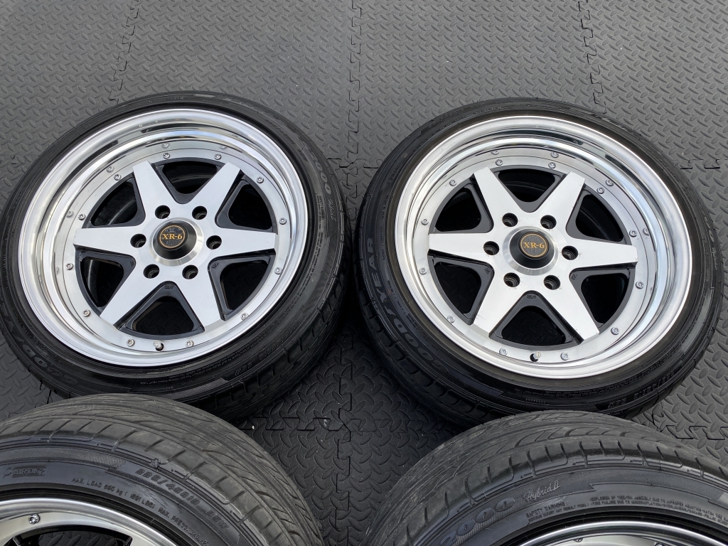 深リム段リム ファブレス ヴァローネ XR-6 139.7 9J+25 ロンシャン ハイエース 200 レジアス ワイド 標準 S-GL DX エセックス KB 2ピース_画像3