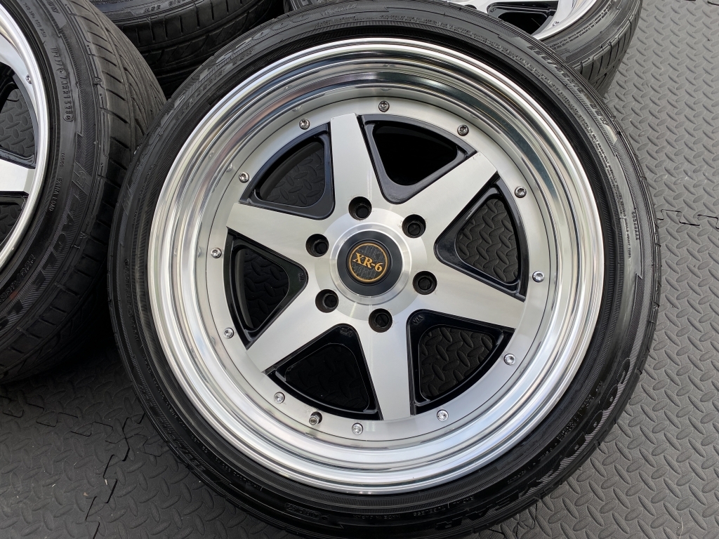 深リム段リム ファブレス ヴァローネ XR-6 139.7 9J+25 ロンシャン ハイエース 200 レジアス ワイド 標準 S-GL DX エセックス KB 2ピース_画像6