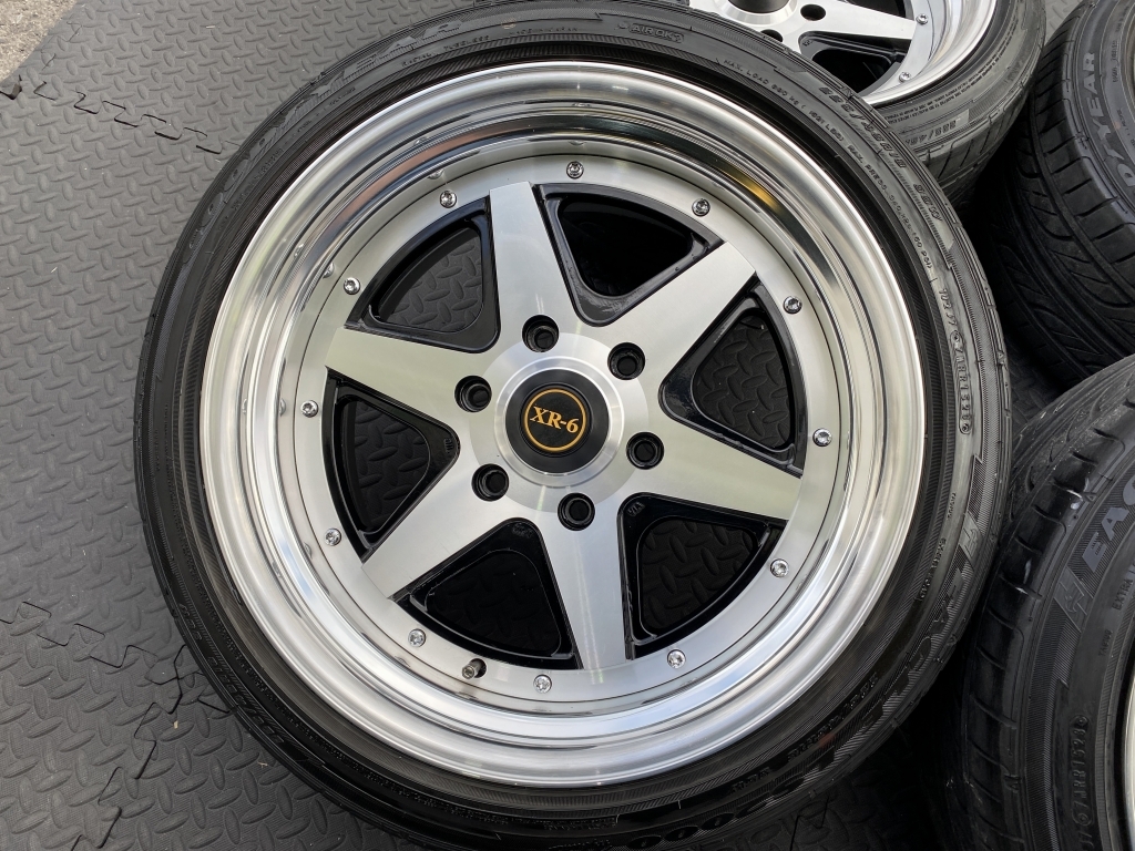 深リム段リム ファブレス ヴァローネ XR-6 139.7 9J+25 ロンシャン ハイエース 200 レジアス ワイド 標準 S-GL DX エセックス KB 2ピース_画像7