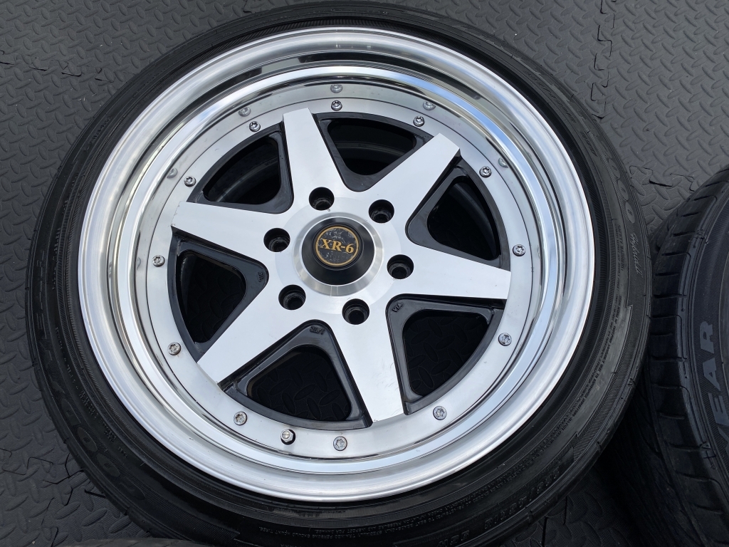 深リム段リム ファブレス ヴァローネ XR-6 139.7 9J+25 ロンシャン ハイエース 200 レジアス ワイド 標準 S-GL DX エセックス KB 2ピース_画像8