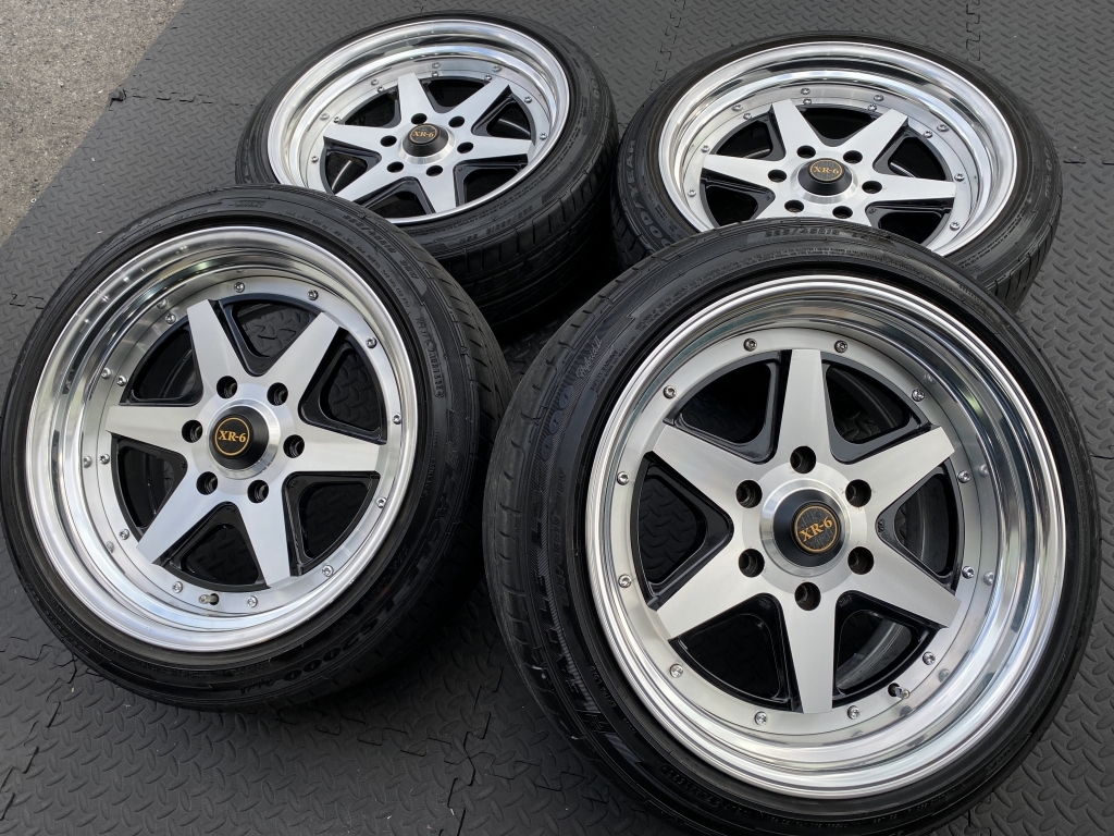 深リム段リム ファブレス ヴァローネ XR-6 139.7 9J+25 ロンシャン ハイエース 200 レジアス ワイド 標準 S-GL DX エセックス KB 2ピース_画像9