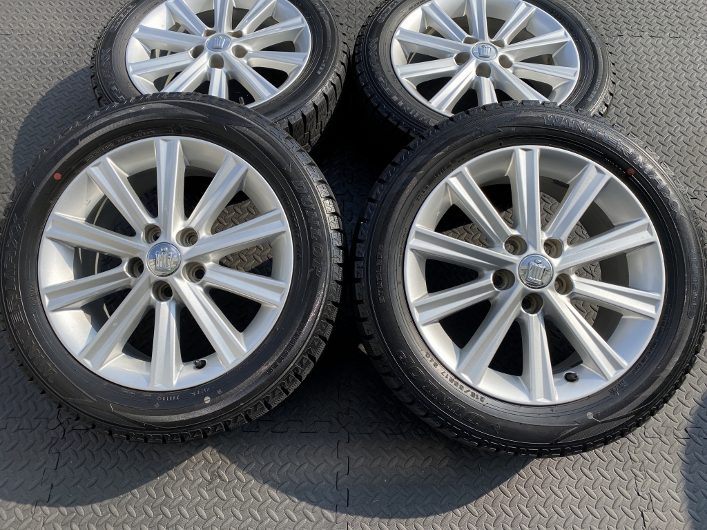 トヨタ クラウン アルファード ヴェルファイア エスティマ カムリ マークX マジェスタ SAI 純正 215/55R17 ダンロップ ウィンターマックス_画像2