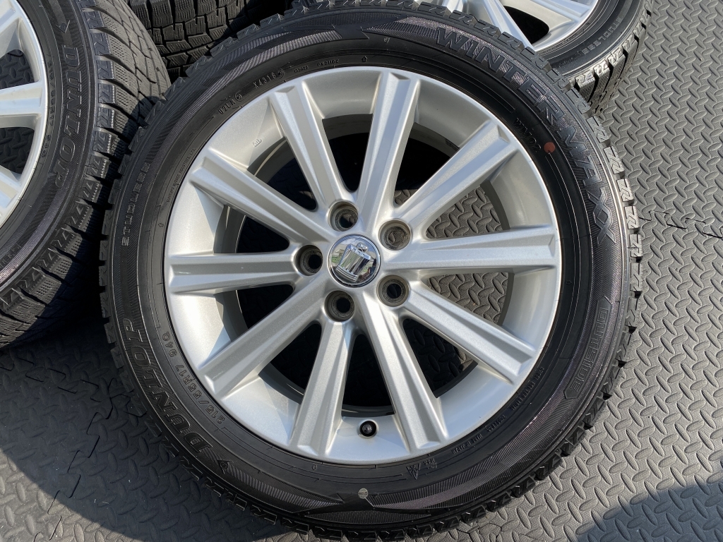 トヨタ クラウン アルファード ヴェルファイア エスティマ カムリ マークX マジェスタ SAI 純正 215/55R17 ダンロップ ウィンターマックス_画像5