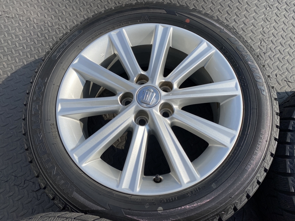 トヨタ クラウン アルファード ヴェルファイア エスティマ カムリ マークX マジェスタ SAI 純正 215/55R17 ダンロップ ウィンターマックス_画像7