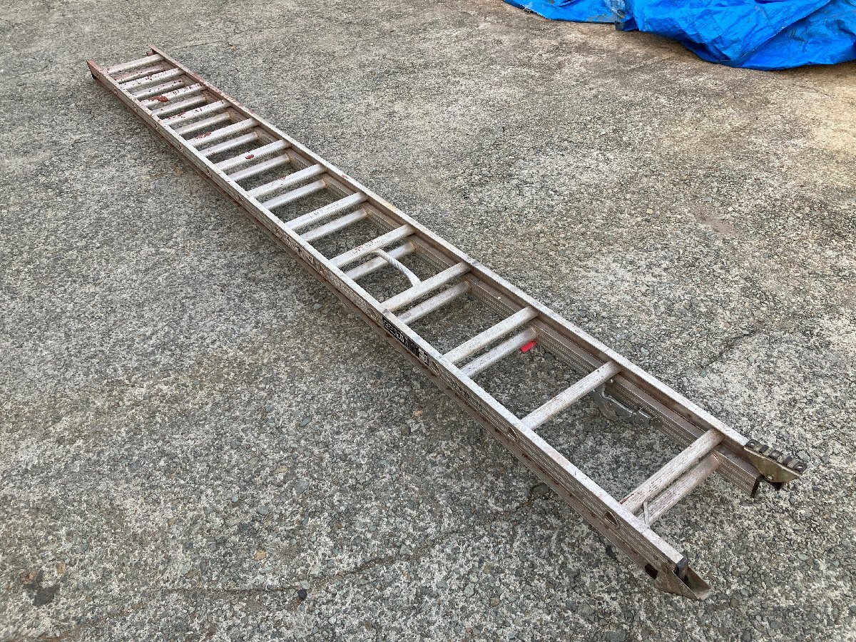【兵庫県発】 pica ピカ 2CSM-80 2連はしご アップスライダー 梯子 脚立 ステップ_画像1