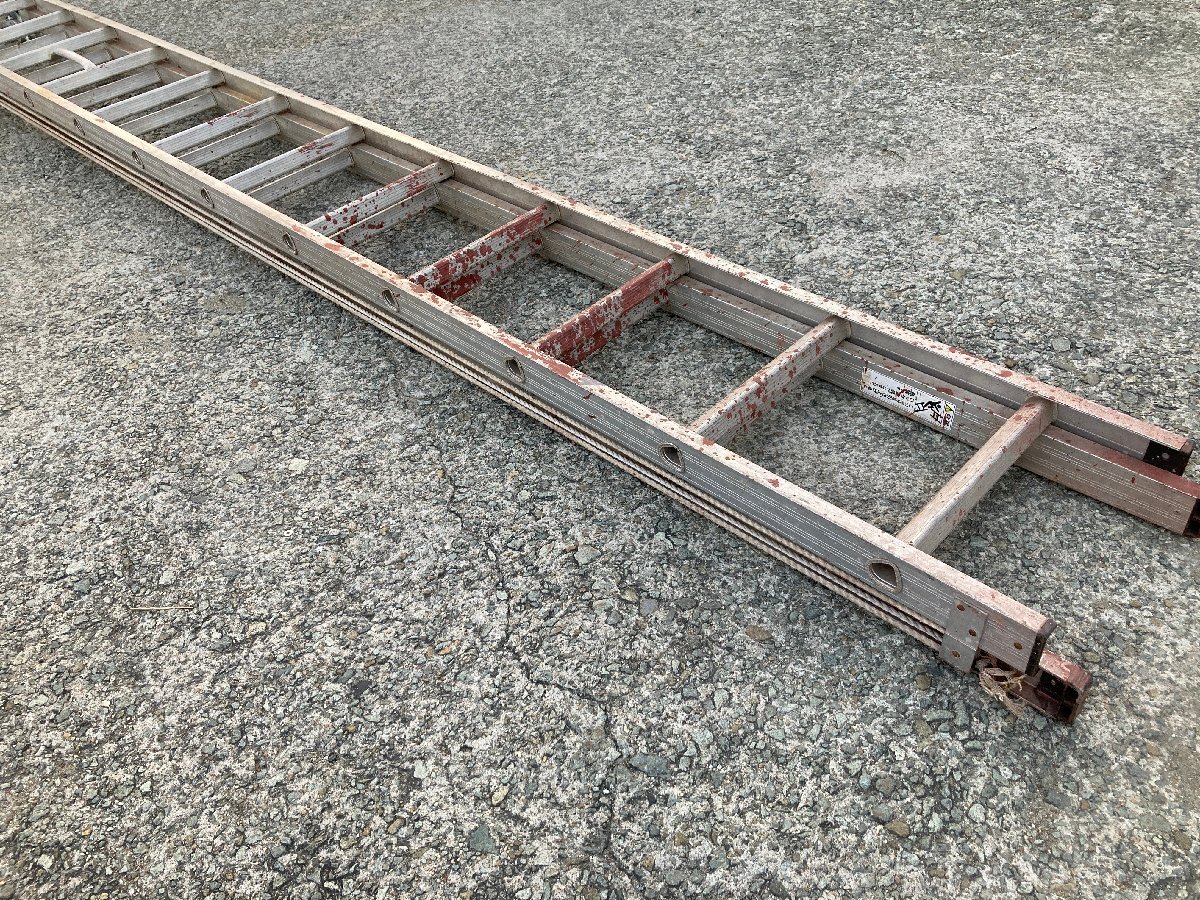 【兵庫県発】 pica ピカ 2CSM-80 2連はしご アップスライダー 梯子 脚立 ステップ_画像4