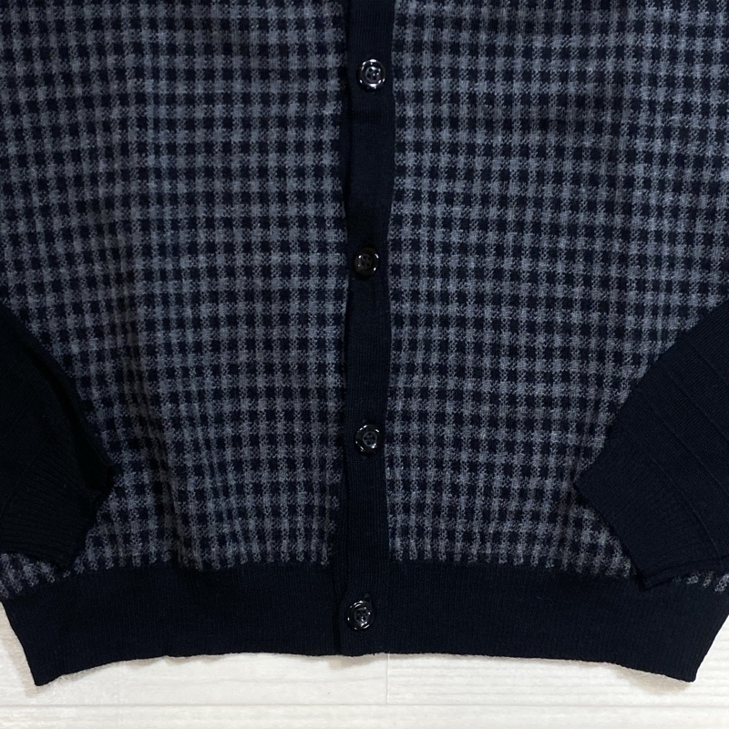 WACKO MARIA/ワコマリア/Freedom Renegade/チェーン刺繍/ガンクラブチェック切り替え/5B Vネックカーディガン/GUILTY PARTIES_画像4