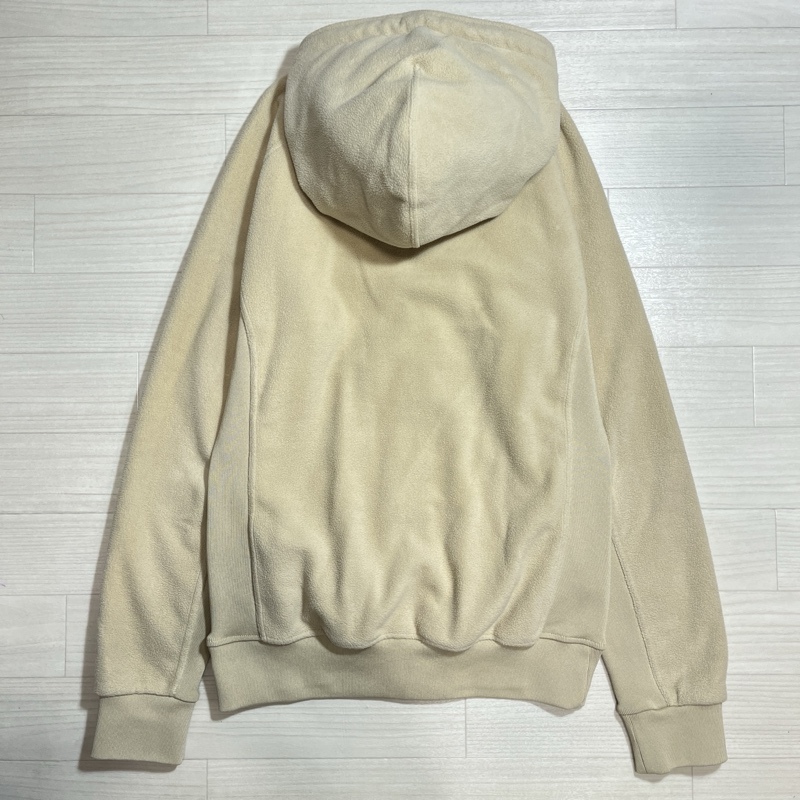 1PIU1UGUALE3 RELAX/ウノピュウウノウグァーレトレ リラックス/マイクロボアパーカー/フリース切替/フルジップパーカー/ワンポイント刺繍_画像3