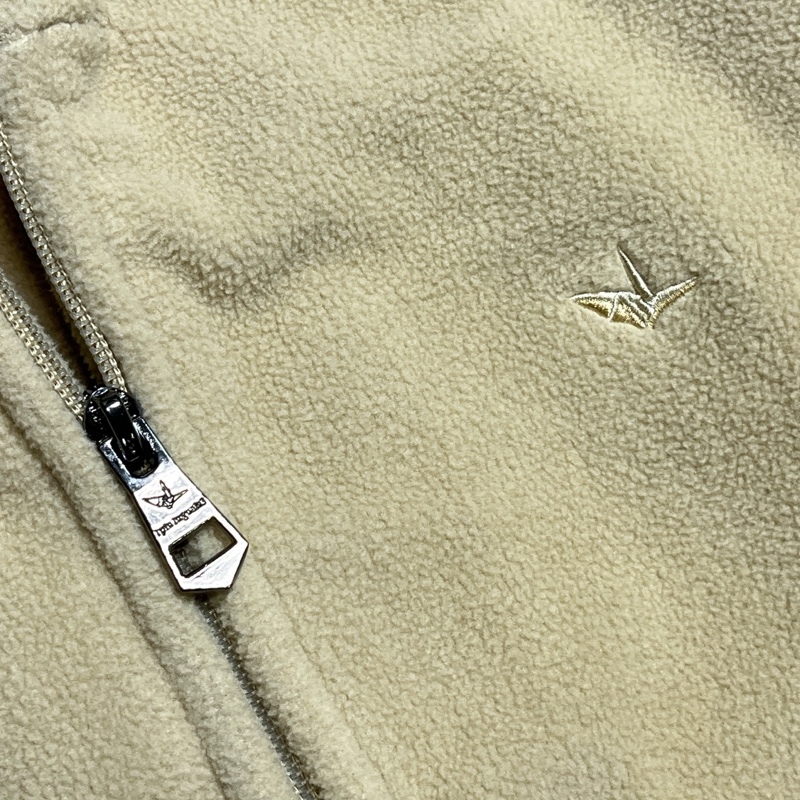 1PIU1UGUALE3 RELAX/ウノピュウウノウグァーレトレ リラックス/マイクロボアパーカー/フリース切替/フルジップパーカー/ワンポイント刺繍_画像6