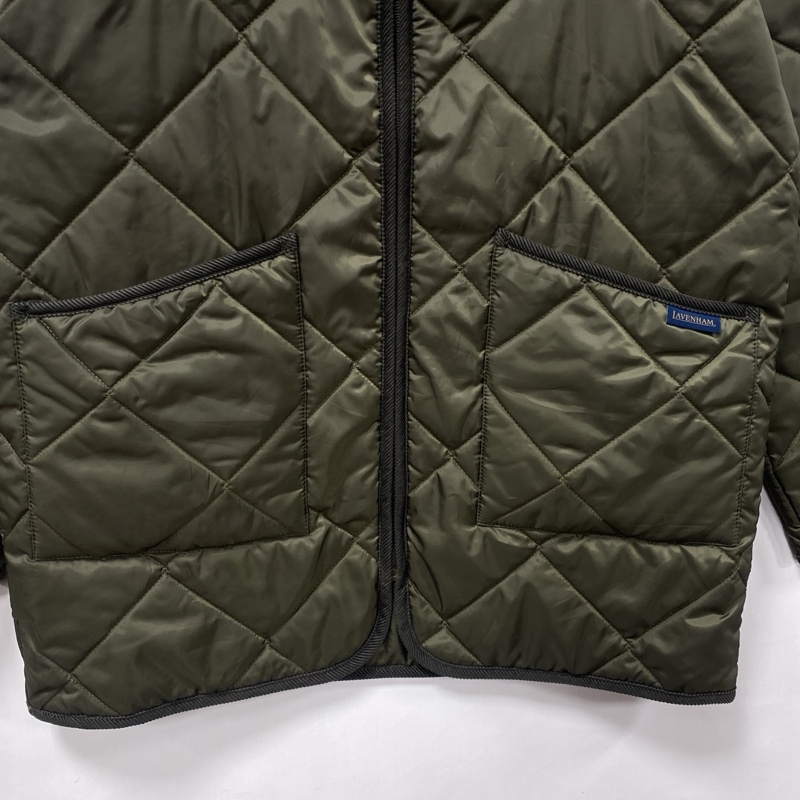 FRED PERRY×LAVENHAM/ Fred Perry × Lavenham / Англия производства / Zip выше / no color / стеганое пальто /J2852/ жакет 