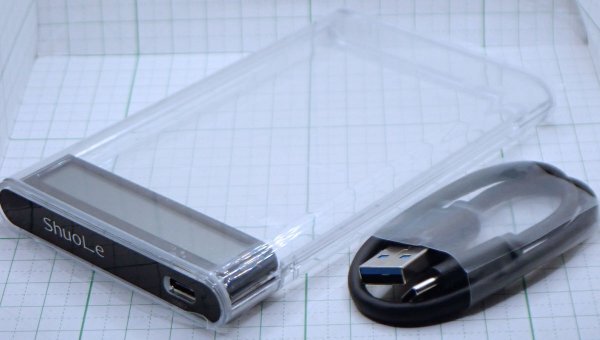 2.5インチ USB-C 外付けケース ステータス表示_画像2