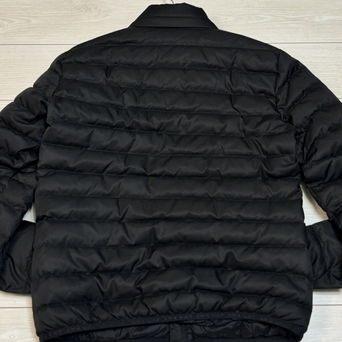 極美品/Lサイズ●EMPORIO ARMANI EA7 エンポリオ アルマーニ ダウンジャケット 袖EA7ロゴワッペン ブラック メンズ アウター 秋冬 極暖_画像6