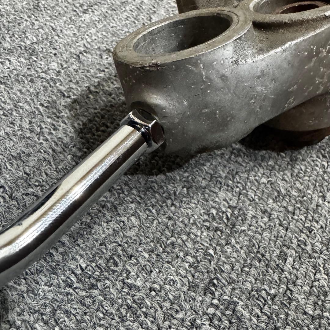 3インチ ラウンドミラー トリプルツリーマウント クローム ハーレー ミラー_画像3