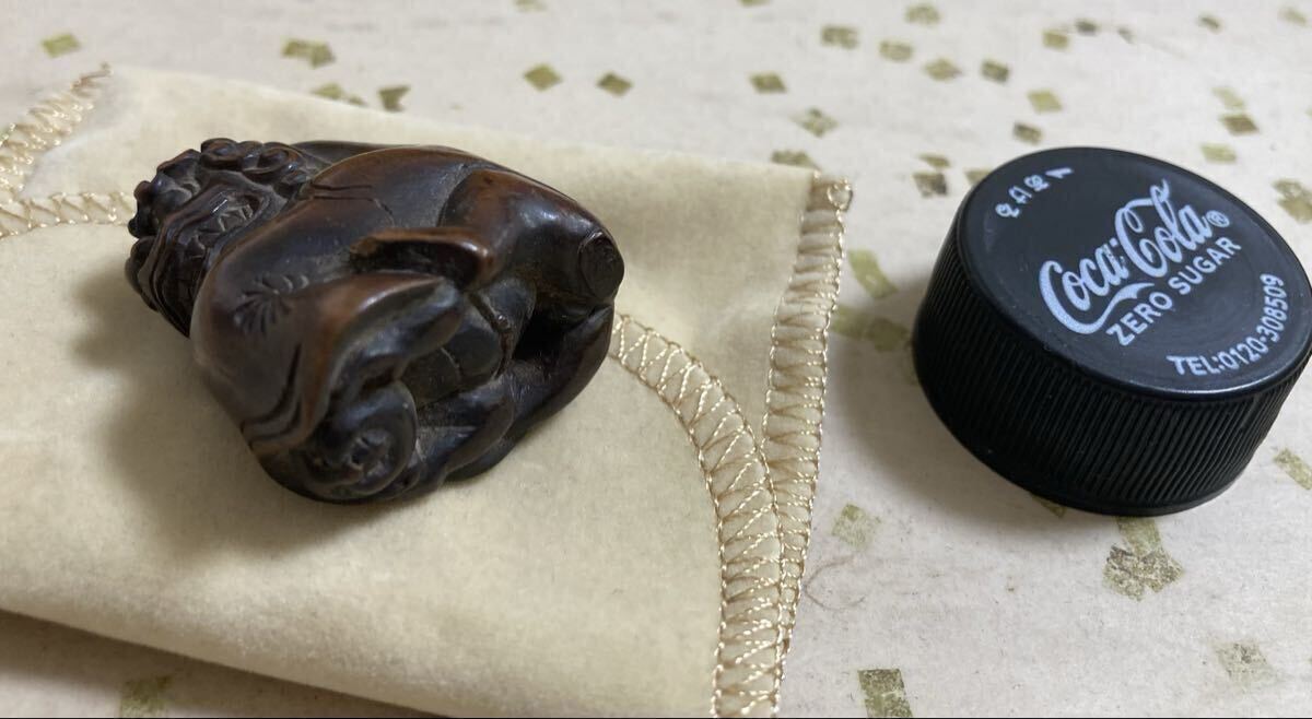 [ старый netsuke ] лев Mai ..(. есть )