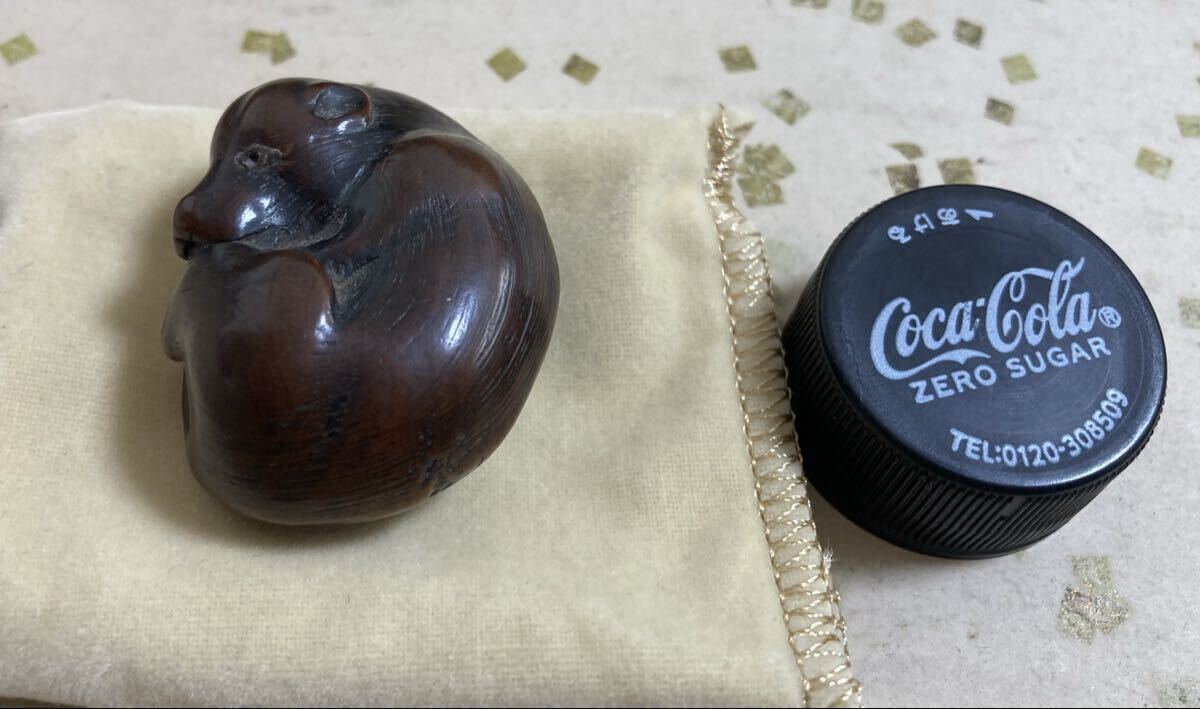 [ старый netsuke ] собака (. есть )