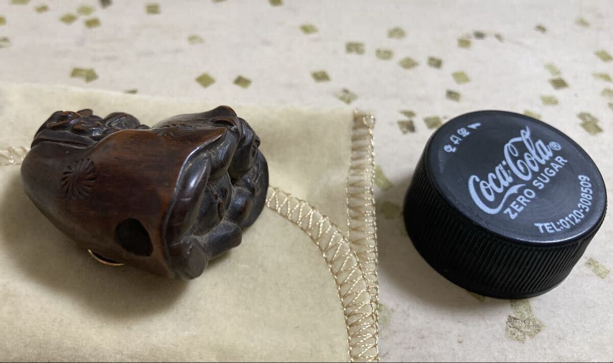 [ старый netsuke ] лев Mai ..(. есть )