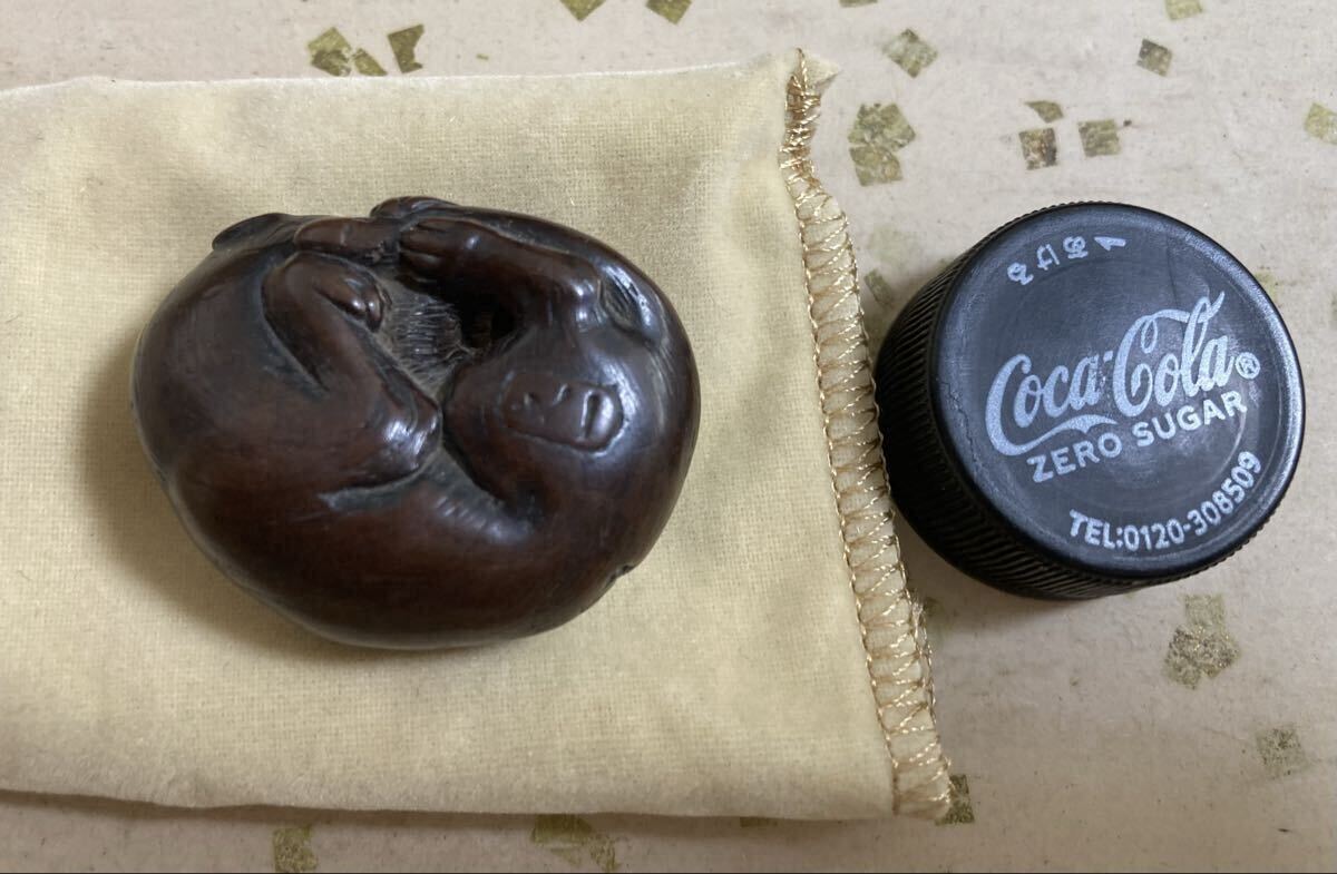 [ старый netsuke ] собака (. есть )