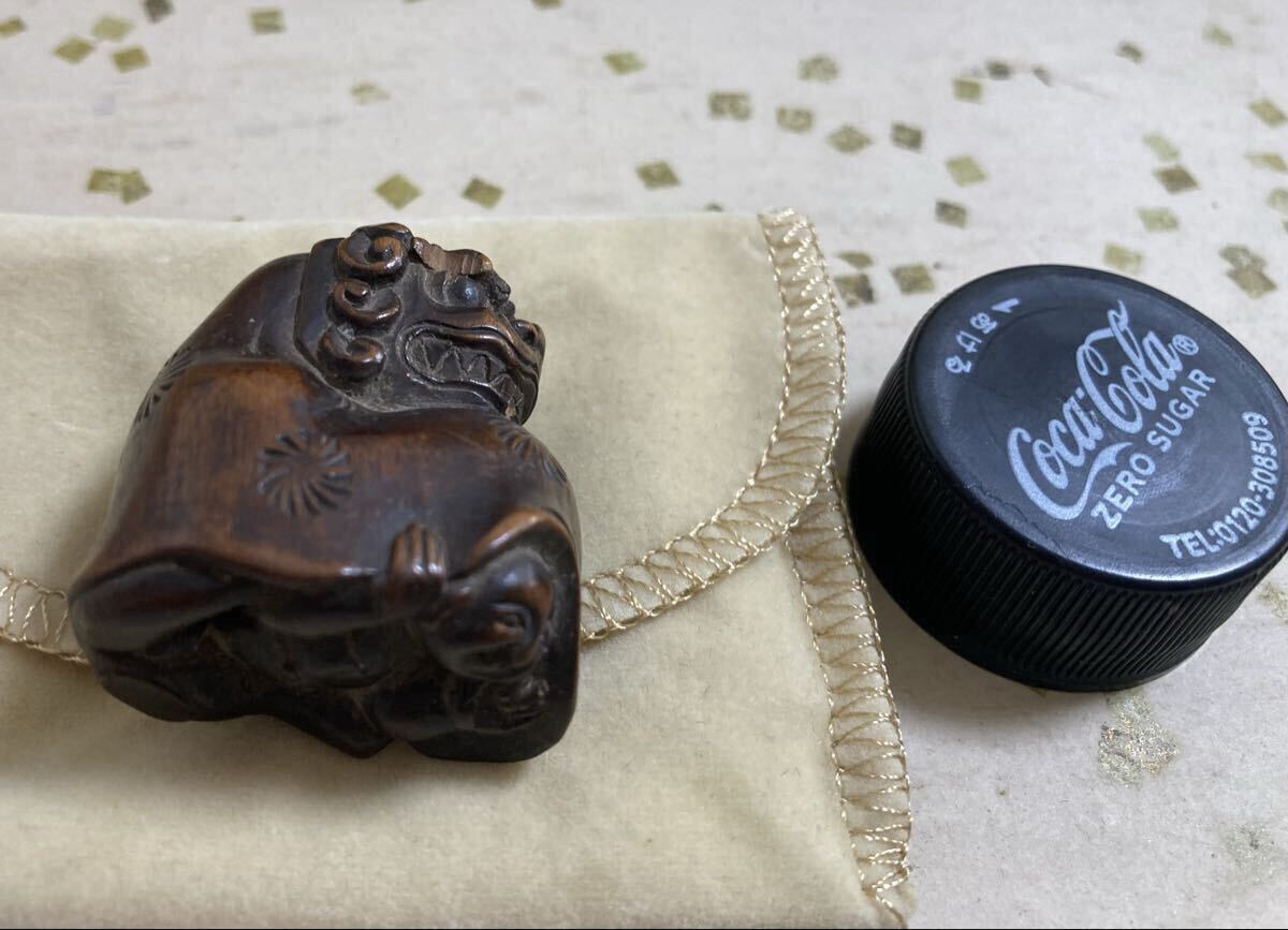 [ старый netsuke ] лев Mai ..(. есть )