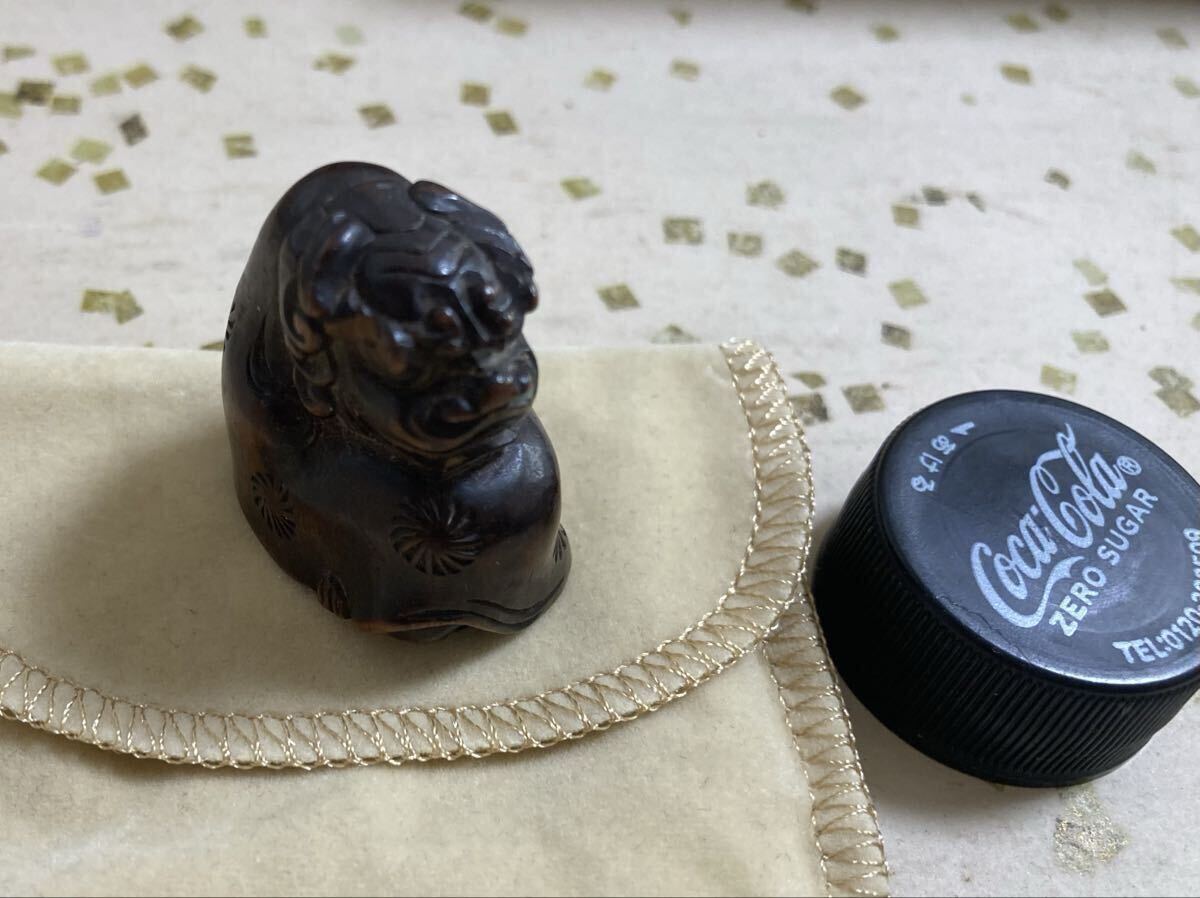 [ старый netsuke ] лев Mai ..(. есть )