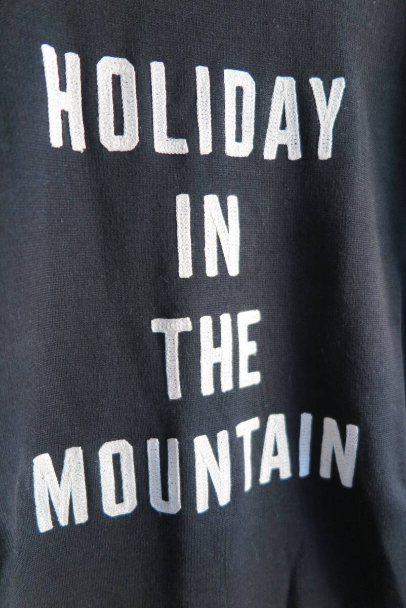 MOUNTAIN RESEARCH WOOL L/S SHIRT HOLIDAY IN THE MOUNTAIN チェーン刺繍 MADE IN JAPAN マウンテンリサーチ _画像4