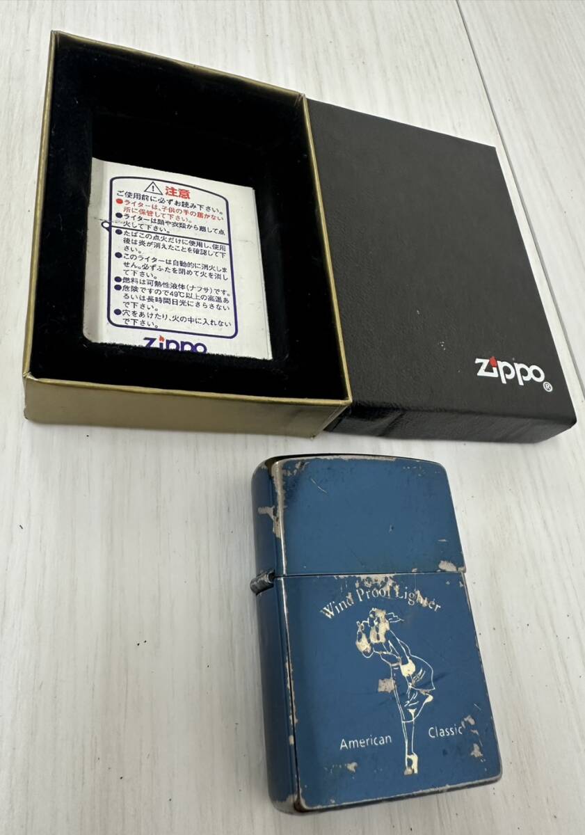 Zippo　ジッポー　Windy　ウィンディ　デザイン　オイルライター　②_画像2
