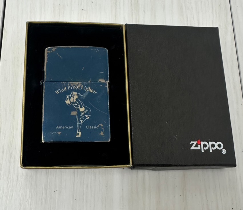 Zippo　ジッポー　Windy　ウィンディ　デザイン　オイルライター　②_画像1
